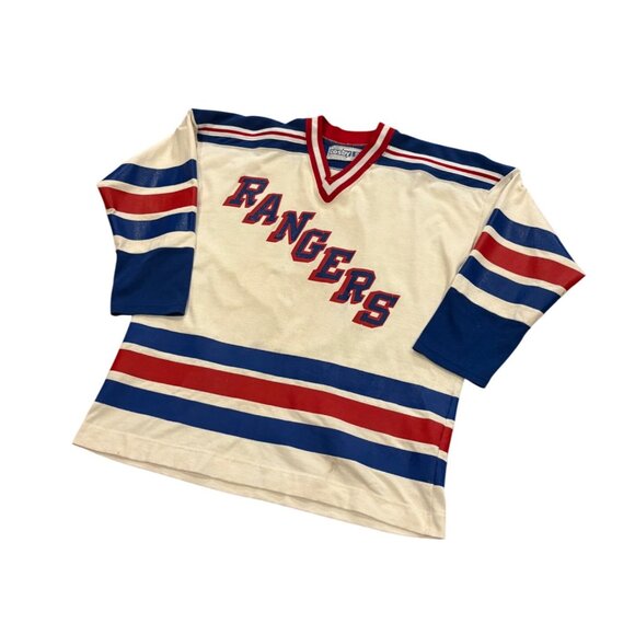 Rare Vintage 80's New York Rangers Barry Beck #5 Gerry Cosby NHL Jersey Small - Picture 4 of 7